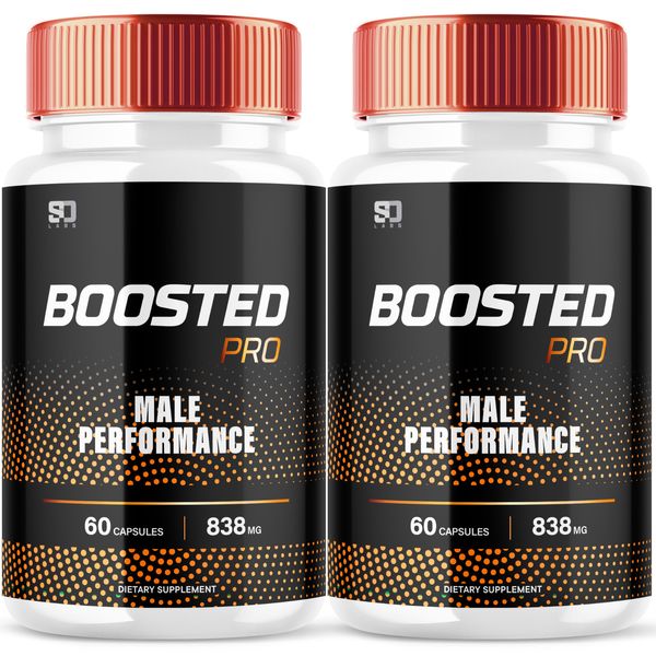 (2 Pack) Boosted Pro Male Performance Capsules, Boosted Pro Men (120 Capsules)
