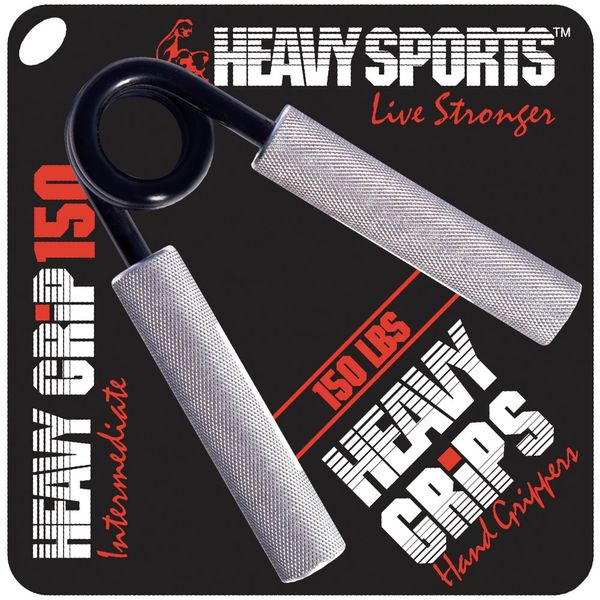 Heavy Grips Hand Grippers - 150lb – Effectively Train Your Hand Grip Strength w/Targeted Forearm, Wrist & Hand Exercises – Advanced Hand Grip Strengtheners