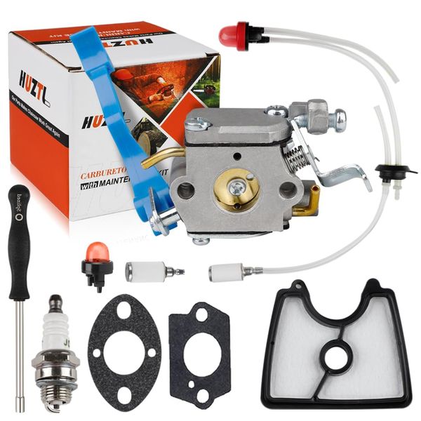 Huztl 125BV Carburetor Kit for Husqvarna 125B Handheld Leaf Blower 590460102