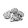 Dental Orthodontic Braces Bondable Lingual Buttons With Traction Hooks,10pcs/Pack, Mesh Base (5 Packs)