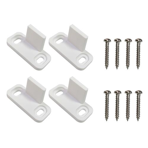 Angoily Sliding Door Floor Guide: 2 Sets Sliding Barn Door Guides Floor Door Bottom Guide Flush Design Bottom Flat Swing Stopper Suitable for Slotted and Non-Slotted Sliding Doors