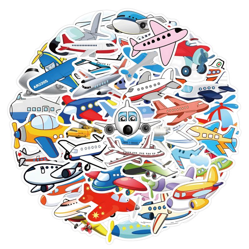 AUCEKO 60 Stück Flugzeuge Aufkleber Pack Plane Sticker Set wasserdichte ...