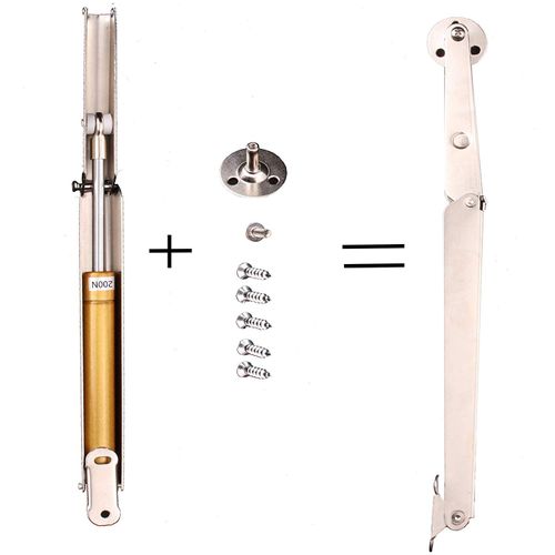 Lid Support Hinge, Tiberham 200N Heavy Duty Gas Spring Lid Stay Hinge Buffer Damper, Tatami Supports Gas Strut Hydraulic Rod for Kitchen Cabinet Door Cupboard Toy Box Pneumatic Stop Support