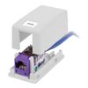 Hubbell ISB1W Housing, Surface Mount, 1 Port, White
