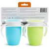 Munchkin® Miracle® 360 Trainer Sippy Cup with Handles, 2-pack, Blue, Green 
