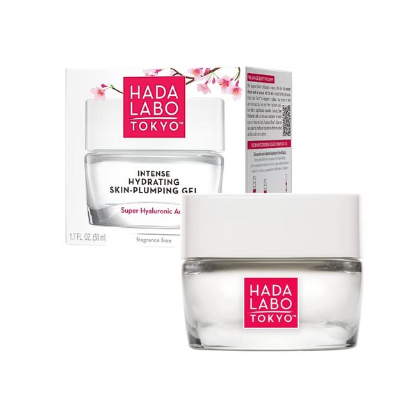 Hada Labo Tokyo - Intense Hydrating Skin-Plumping Gel Day & Night, with Super Hyaluronic Acid, for Age 18-39, 50 ml Jar (Pack of 1)