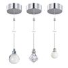 ElekTek Premium Bathroom Ceiling Light Pull Cord Switch and Chain Kit with Chain Extension Bundle - Chrome Round Cylinder