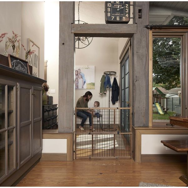 Evenflo Position & Lock Farmhouse Collection Doorway Gate. Wide & Standard