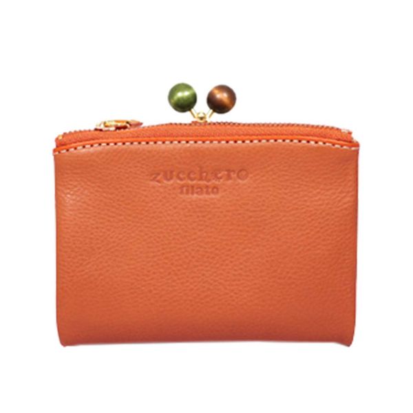 zucchero filato 58010 Bifold Wallet with Zucchero Filato 58010 Orange