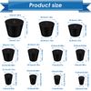 Eoppen 24Pcs Solid Rubber Stopper 11 Assorted Sizes 000# - 8# for Flask, Plug Holes, Lab Seal Rubber Stoppers