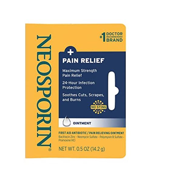 Neosporin + Pain Relief Ointment 0.50 oz (Pack of 2)