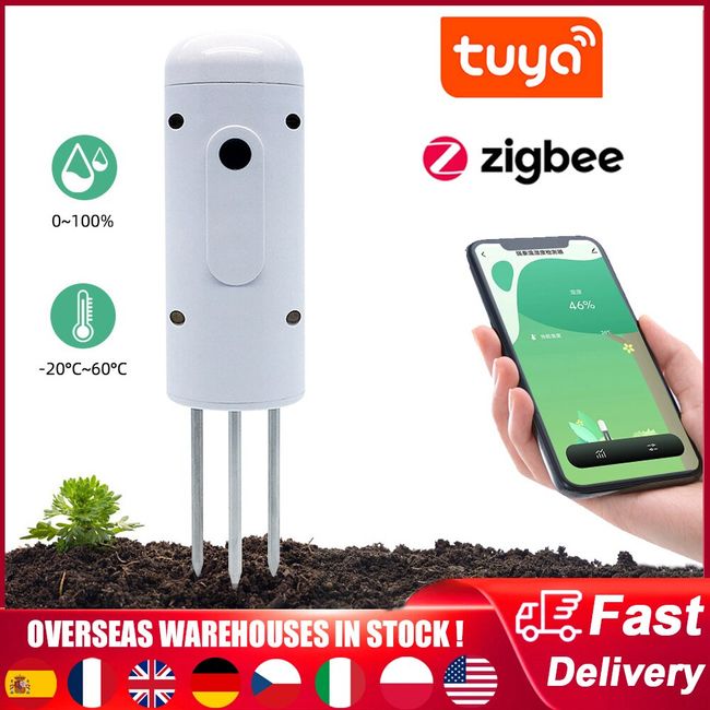 Tuya Zigbee Smart Soil Temperature and Humidity Sensor