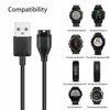 Garmin forerunner 745 Charger Replacement Charging Charge Cable Cord USB (Black)