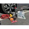 Roadside Emergency Kit 12v Air Compressor Tire Repair Kit  &  Jumping Cable