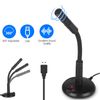 Noise Cancelling USB Microphone, Mini Microphone Laptop Stand USB Desk Microphone Table USB Computer Microphone