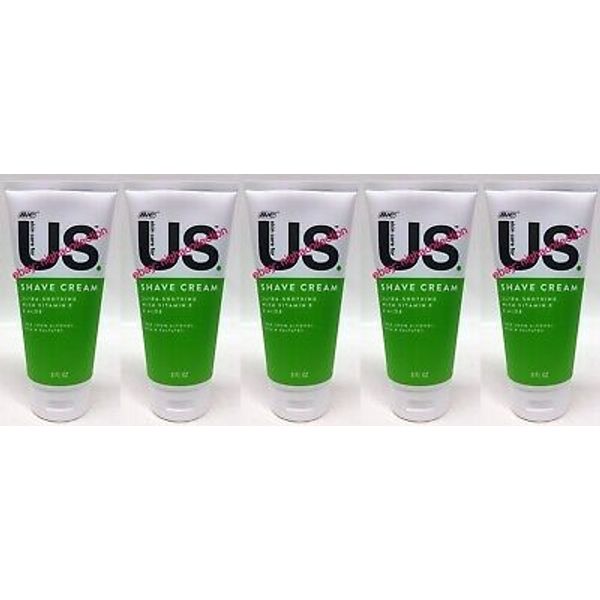 ( LOT 5 ) BICUS Unisex Ultra Soothing w/ Vit E Shave Cream Men & Women 6 OZ Each