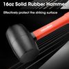 ValueMax Rubber Mallet 16oz Fiberglass Handle With Soft Grip Solid Head 2 Piece