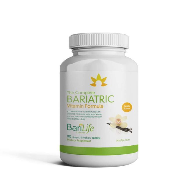 Bari Life Complete Bariatric Multivitamin Non-chewable Tablet w/ Calcium Citrate and Iron - 180 Tablets/Bottle