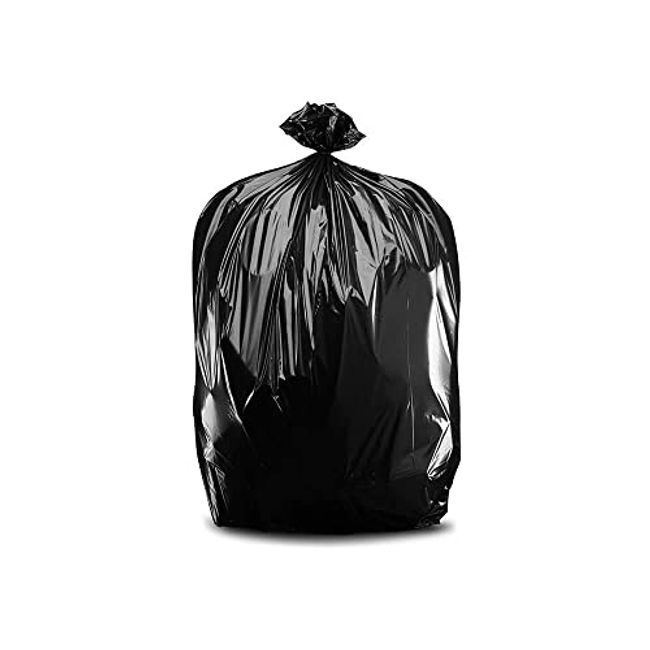 40-45 Gallon Black Trash Bags, 40 x 46, 2.0 Mil, 100 Per Case