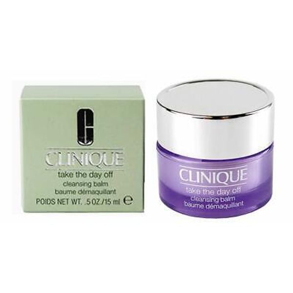 Clinique Take The Day Off Cleansing Balm Makeup Remover NIB Travel Size .5 oz