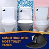 UpperHome Toilet Handle Replacement (Black Finish, Front Mount)
