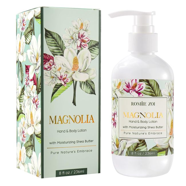 ROMIIE ZOI Daily Hand & Body Lotion with Moisturizing Shea Butter - Magnolia - 236 ML / 8 FL OZ