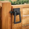 Gate Latch Heavy Duty Slate Grey Ring Latch with Rust Defender