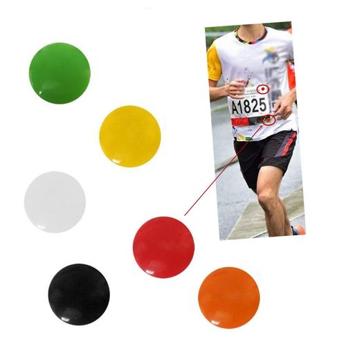 BOBEINI 4Pieces Marathon Race Number Magnetic Race Bib Holders Running Fix Clips Buckle Black