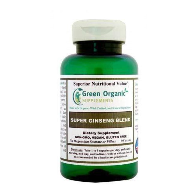 Green Organic Supplements' Ginseng, Super Blend Root, Beneficial for Metabolism