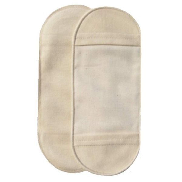 Unbleached, non-fluorescent cotton fabric pad: for liner