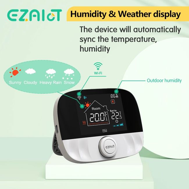 EZAIOT T9W Smart Wifi RF Wireless Thermostat User Manual