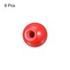 sourcing map 6Pcs Threaded Ball Knobs, M12 Female Thread Thermoset Ball Knob 1.57'' Dia Red Round Operation Ball Handles Embedded Threaded Knob for Machine Handle Tool Replacement