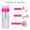 900pcs Lint Free Nail Wipes Pads with Plastic Bottle, FANDAMEI 1pcs 100ml Gel Polish Remover Pump Dispenser and 2 Packs Gel Acrylic Polish Remover Cleaner Cotton Pads, UV Gel Soak Off Clean Wipe