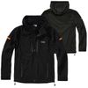 BWuM Tactical Softshell Jacket + Patch & Flags, black, L