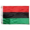 Afro American Africa 12"x18" Double Sided Premium Quality Fade Resistant Polyester Boat Flag With Grommets
