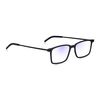 Read Optics Blue Light Glasses Zero Magnification for Anti Glare Eye Protection for Computers & Screens, Thin Black Flat Easy Folding Frames from