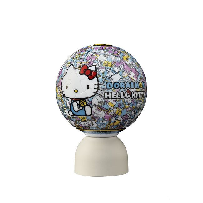 60 Piece Glowing Sphere Puzzle Puzz Lantern Doraemon Hello Kitty Doraemon × Hello Kitty