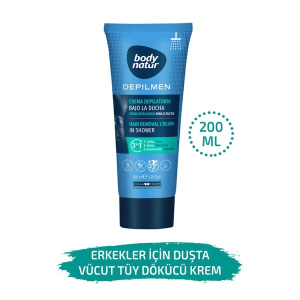 Erkekler Için Duşta Vücut Tüy Dökücü Krem - Hair Removal Cream In Shower 200ml