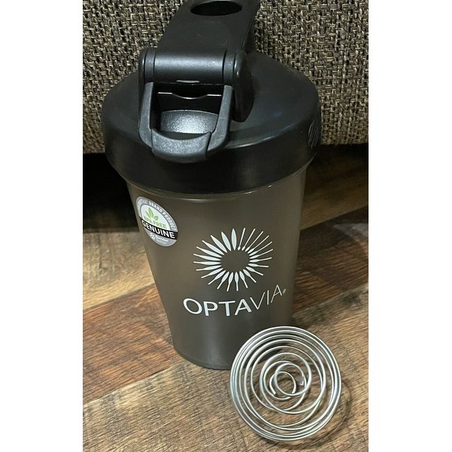 Optavia 12 oz Shaker Bottle BPA Free Drink Cup Whisk Ball New In