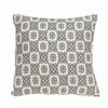 Parkland Collection Faraz Transitional Beige Throw Pillow Beige 16" x 16"