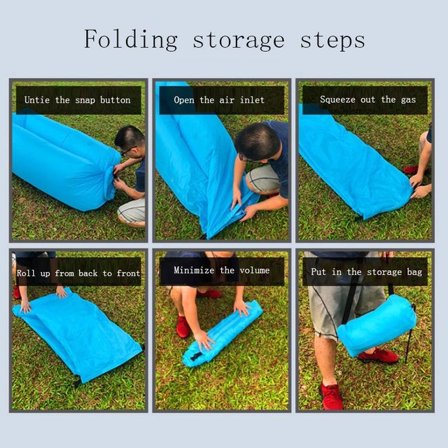 Camping Inflatable Folding Chair Picnic Beach Leisure Cushion