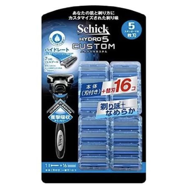 Schick 5-blade Hydro 5 Custom Main Body + Spare Blade 16P Costco