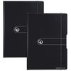 Herlitz 11217221 Clipboard Folder PF A4 (Pack of 2, Black)