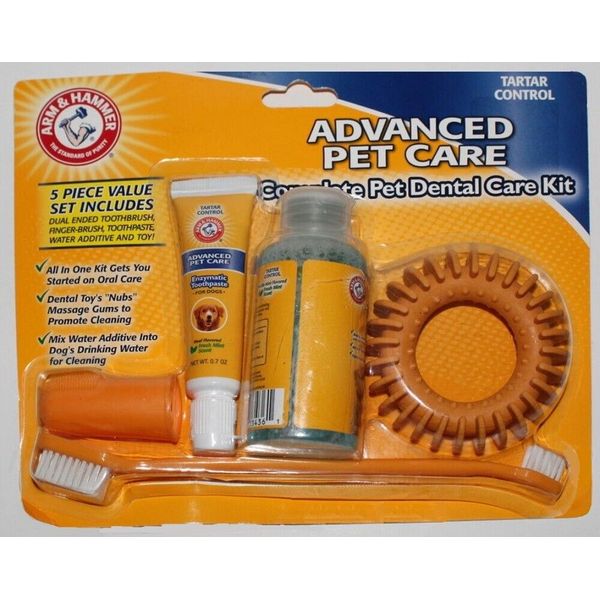 Arm & Hammer Advanced Pet Care Complete Pet Dental Care Kit Fresh Breath & Toy