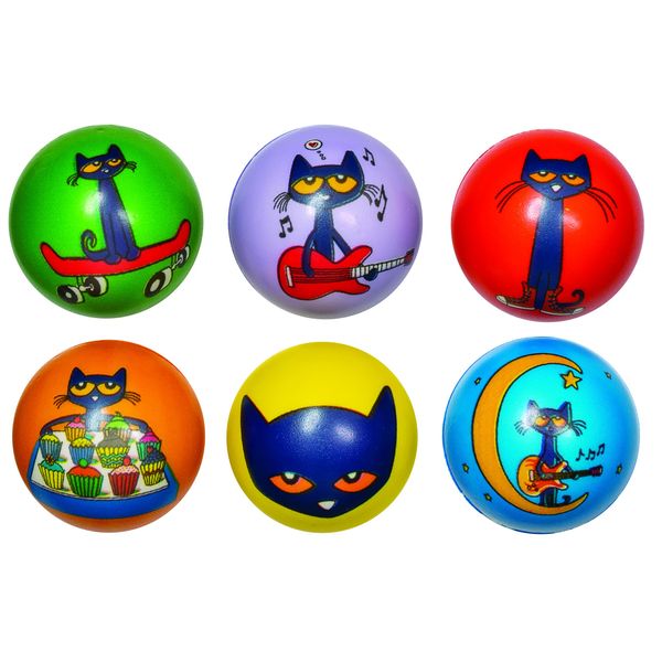 Raymond Geddes Pete The Cat Stress Ball Fidget Toy Set (12 Pack)