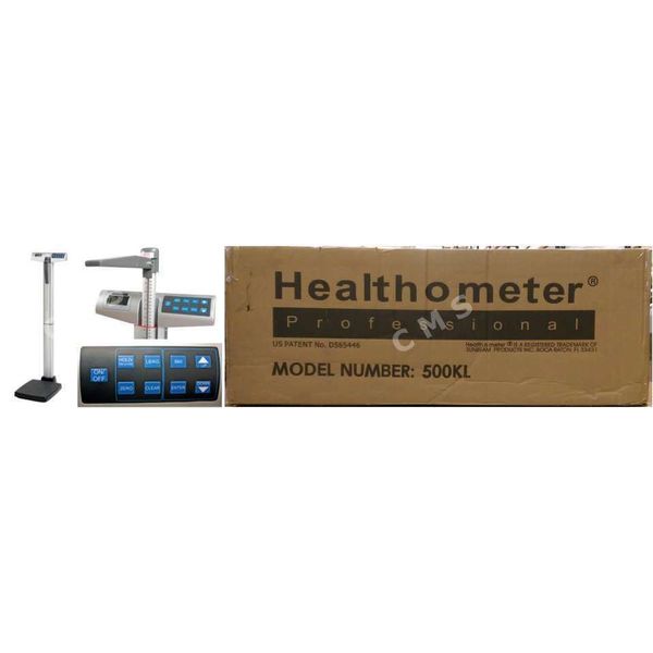 Health-O-Meter 500KL Digital Medical Scale With Height Rod BMI 500Lb New Box USA