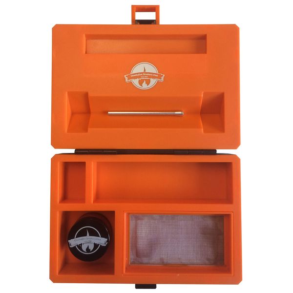 CheekyOne Smokers Club Midi Rolling Station Box Smoking Storage with Exclusive Herb Grinder