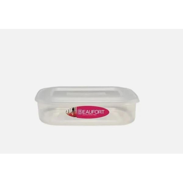 DTD QUALITY MATTERS Plastic Food Storage Container with Lid Airtight, Stackable, Durable Multi-Purpose Rectangular Kitchen Storage (1L)