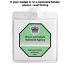BITS4REASONS - ADI Badge Holder Wallet, and Protector with 1 Low Profile WINDSCREEN Suction Cup