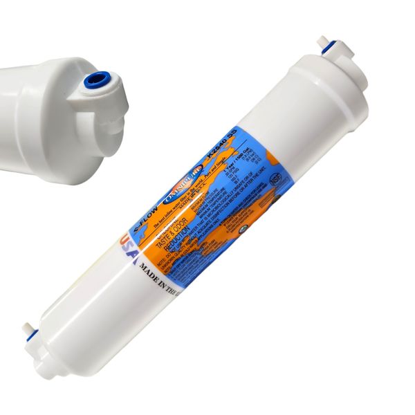 Omnipure K2540-SS Inline GAC 10" x 2" Postfilter 1/4" Elbow Tube